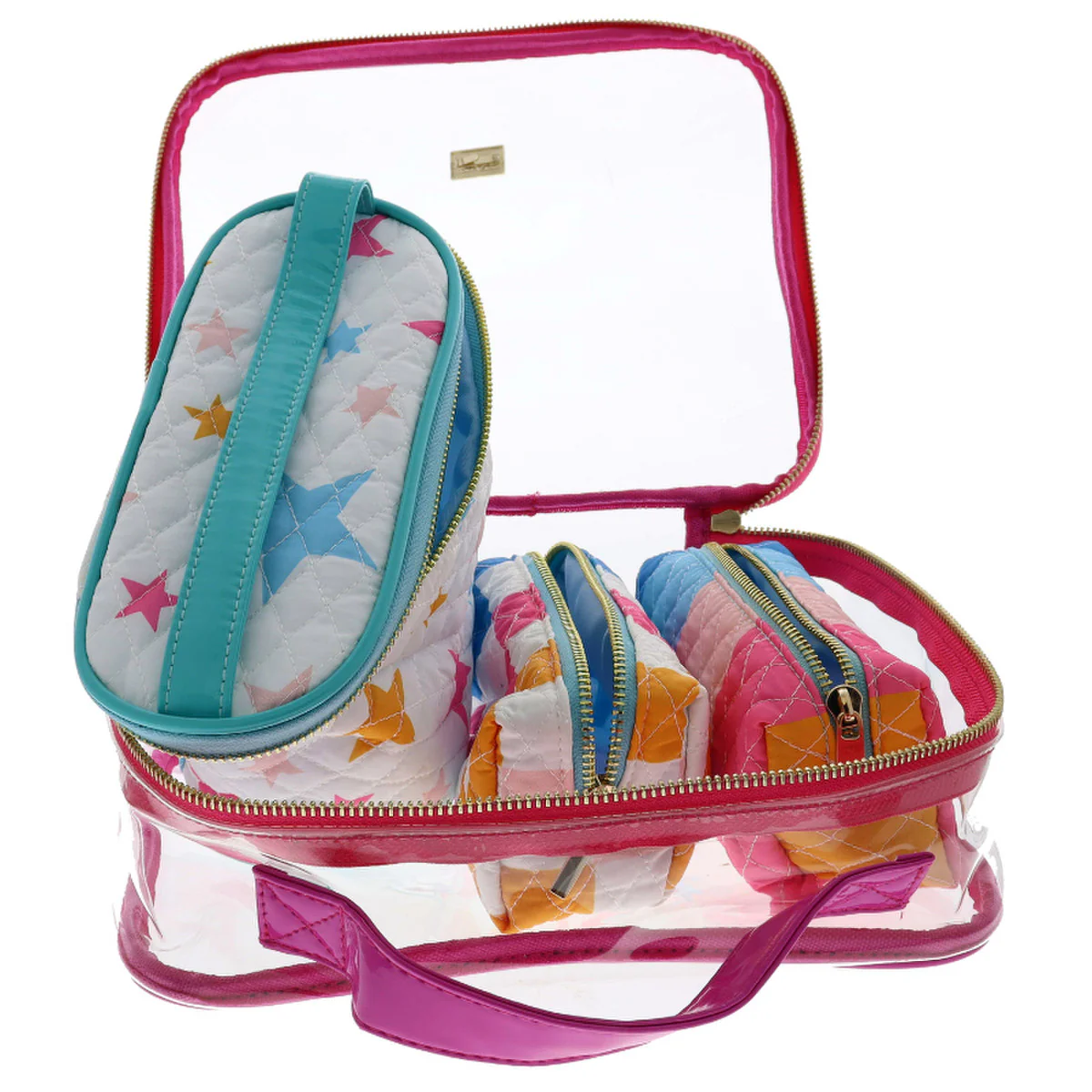 Jane Marie - Like, Totally! Clear Toiletry Bag with Three Inserts - Image 3