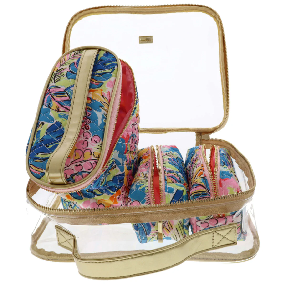 Jane Marie - Tropical Dream Clear Toiletry with Three Insets - Image 2