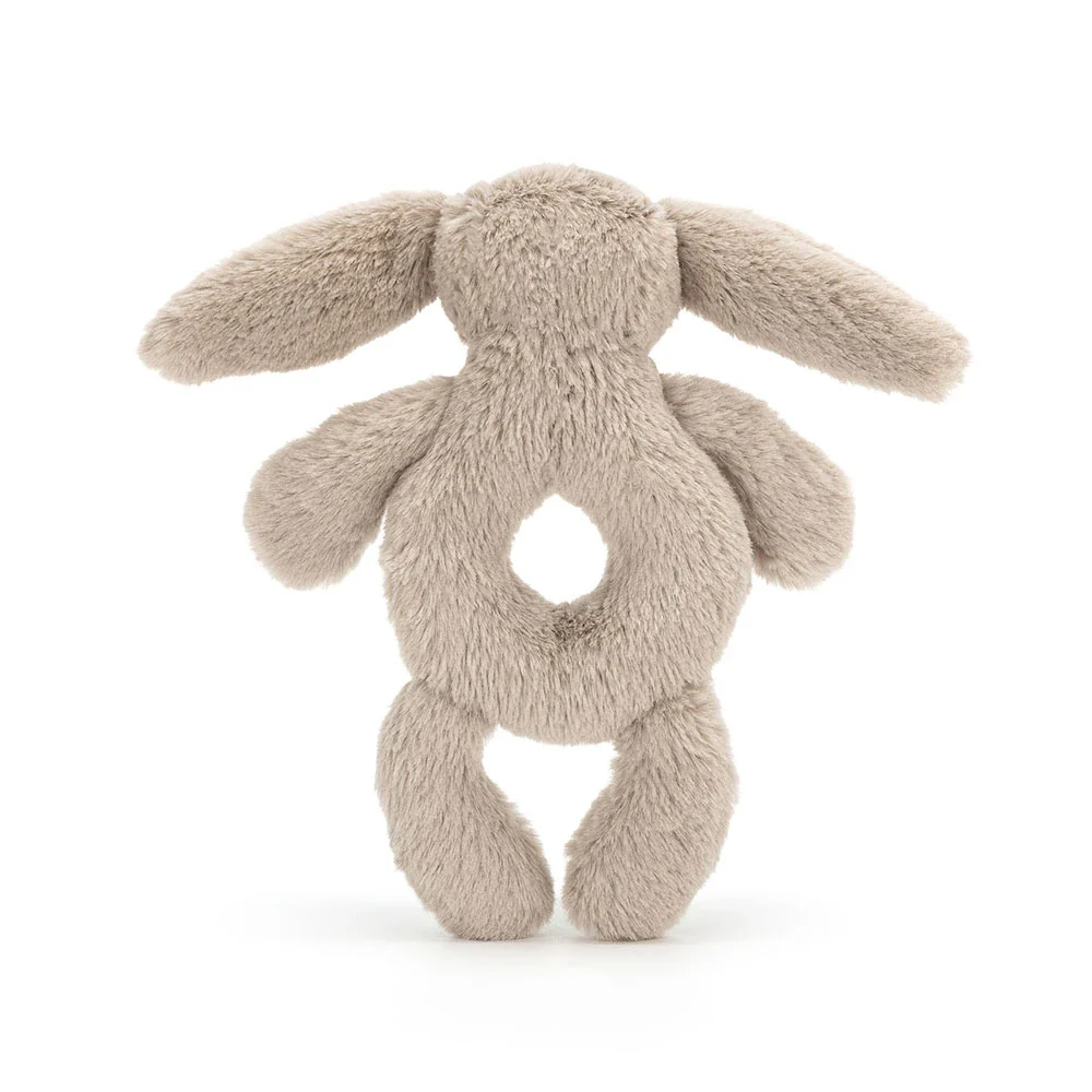 Jellycat - Bashful Bunny Ring Rattle Plush Toy, Beige - Image 3