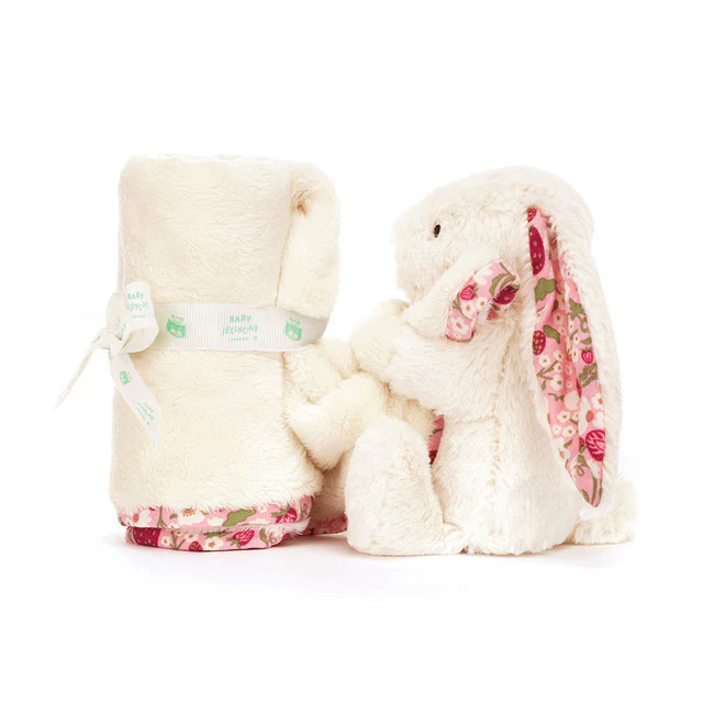 Jellycat - Blossom Bunny Soother Plush Toy, Cream Berry - Image 2