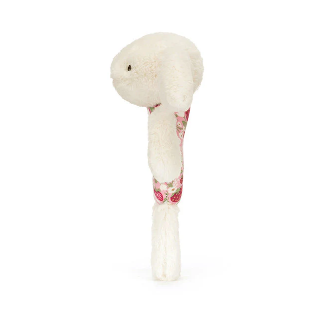 Jellycat - Blossom Cream Bunny Berry Ring Rattle Plush Toy - Image 3