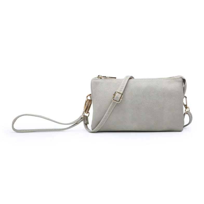 Jen & Co - Christine Wristlet/Crossbody, Light Grey