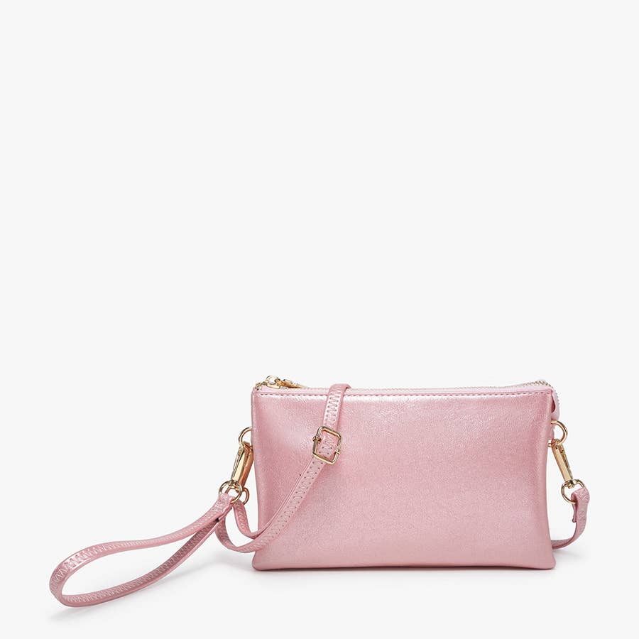 Jen & Co - Christine Wristlet/Crossbody, Rose Quartz