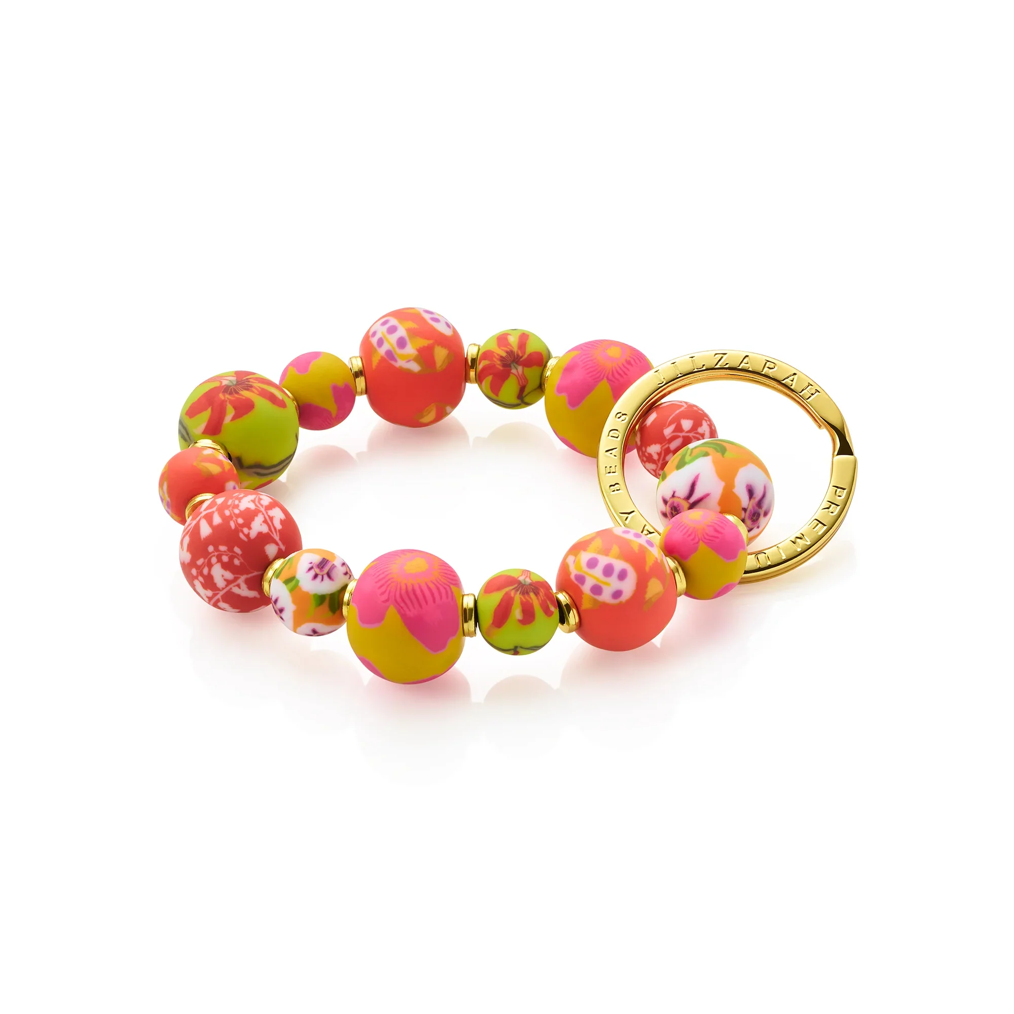 Jilzarah - Canary Gold Small Bead Wristlet Keychain - Image 2