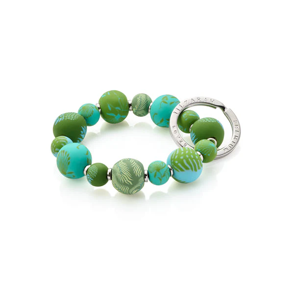 Jilzarah - Tropical Green Small Bead Keychain - Image 2