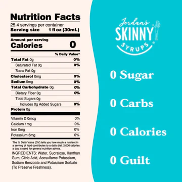 Jordan's Skinny Mixes - Simple Sugar Free Syrup - Image 2
