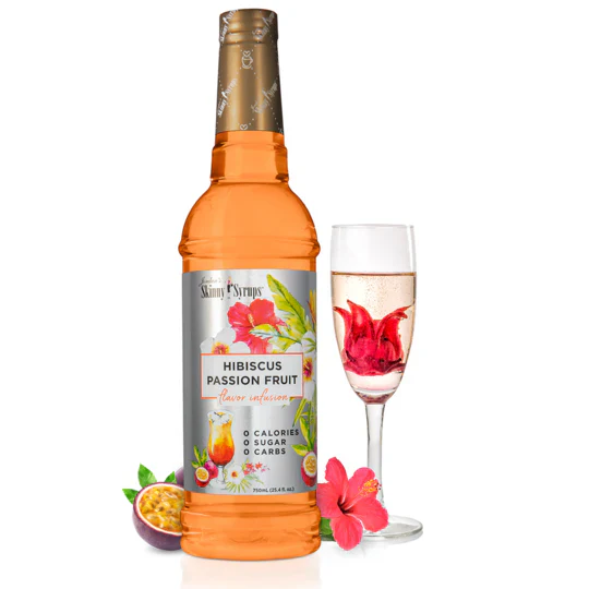 Jordan's Skinny Mixes - Hibiscus Passion Fruit Sugar Free Flavor Infusion Syrup