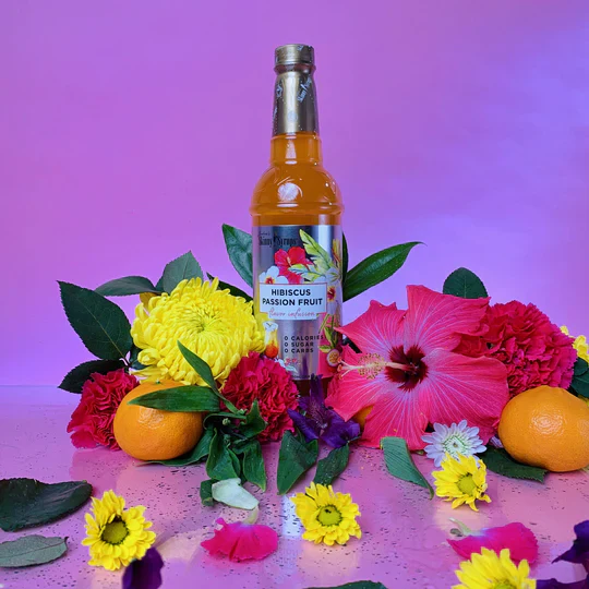 Jordan's Skinny Mixes - Hibiscus Passion Fruit Sugar Free Flavor Infusion Syrup - Image 2