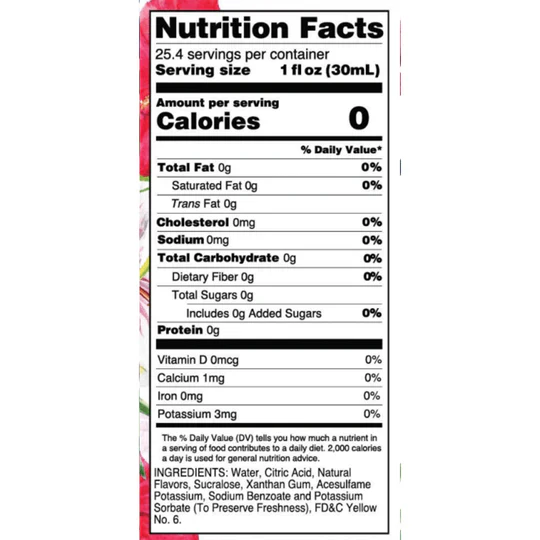 Jordan's Skinny Mixes - Hibiscus Passion Fruit Sugar Free Flavor Infusion Syrup - Image 3