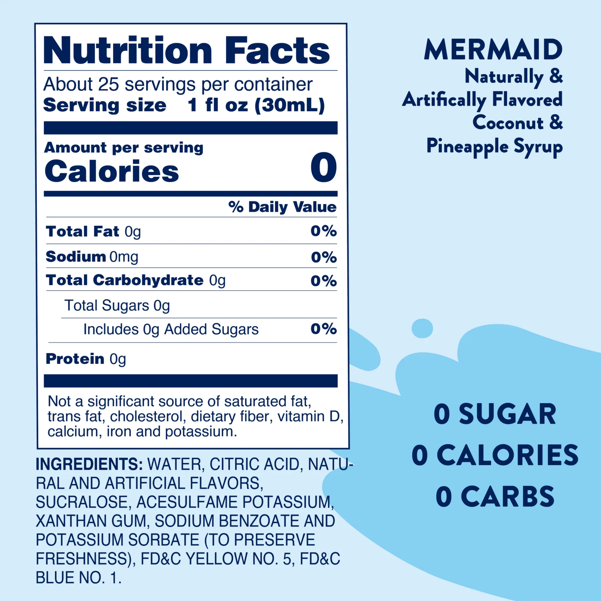 Jordan's Skinny Mixes - Mermaid Sugar Free Syrup - Image 3