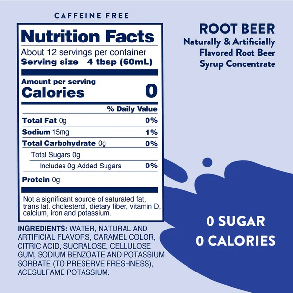 Jordan's Skinny Mixes - Root Beer Float Sugar Free Syrup - Image 2