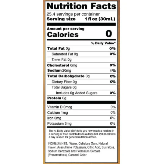 Jordan's Skinny Mixes - Vanilla Almond Sugar Free Syrup - Image 2