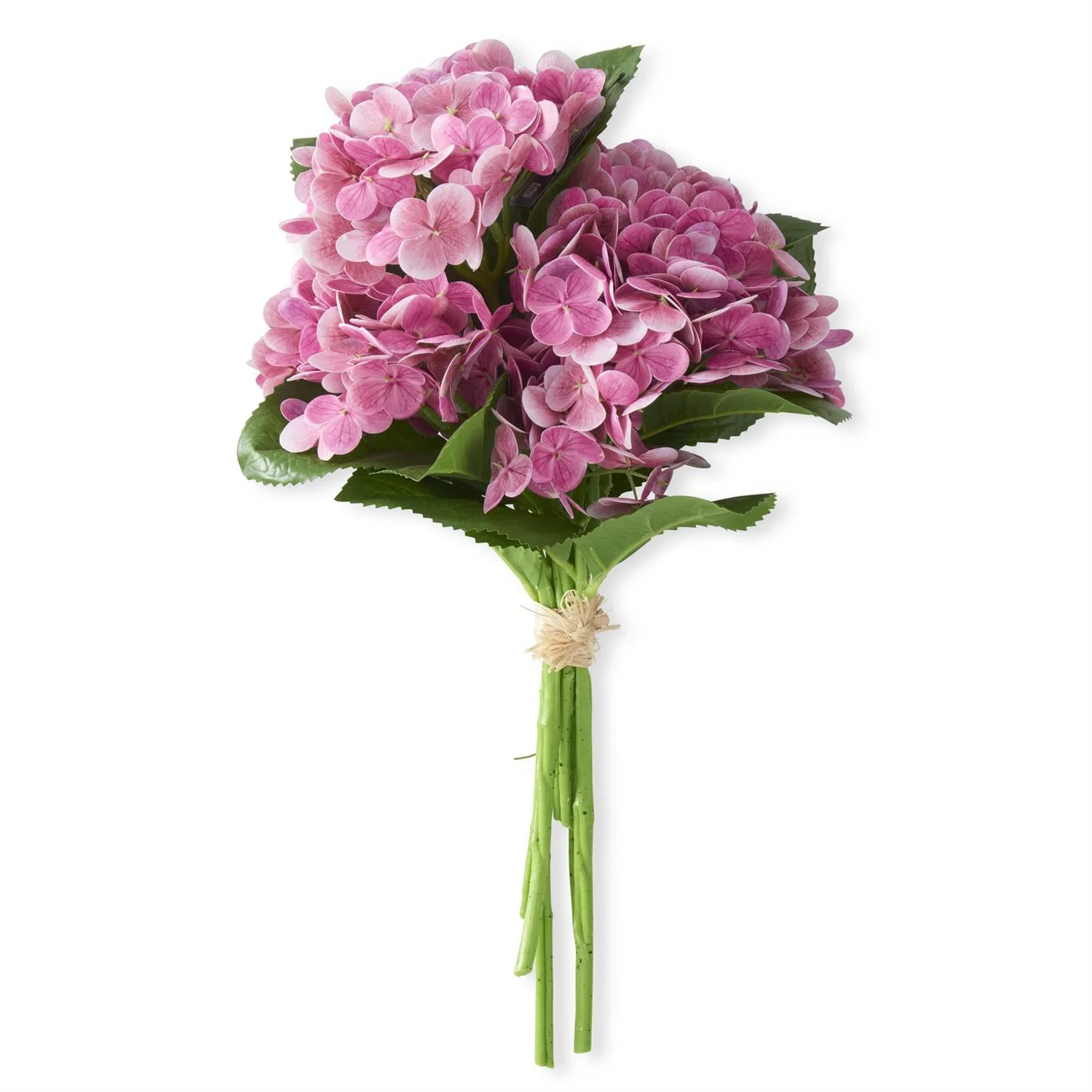K & K Interiors - Dark Pink Real Touch Hydrangea Bundle