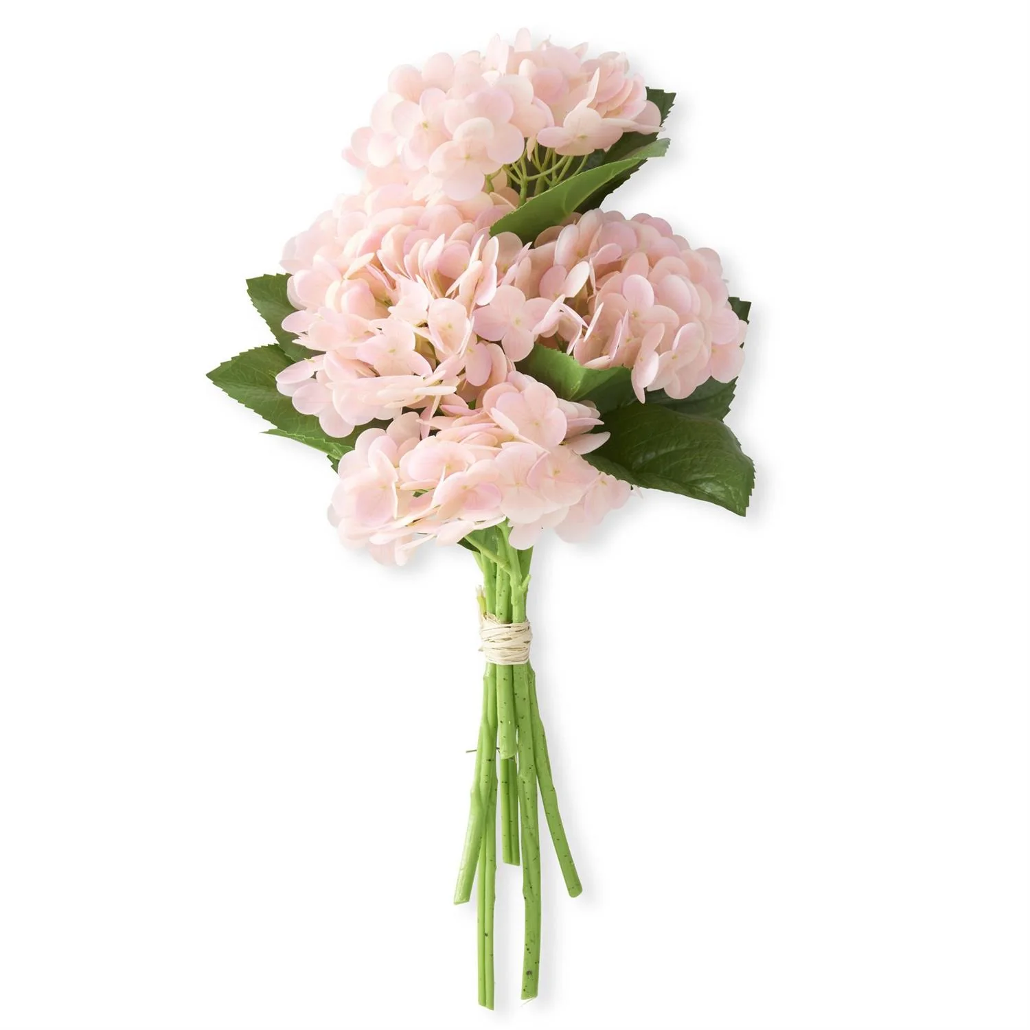K & K Interiors - Light Peach Real Touch Hydrangea Bundle