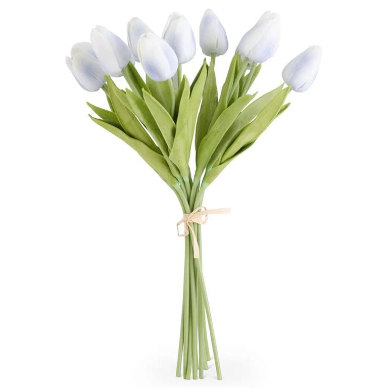 K & K Interiors - White Real Touch Tulips
