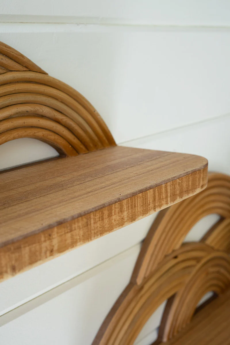 Kalalou - Arched Wooden Wall Shelves - Image 2