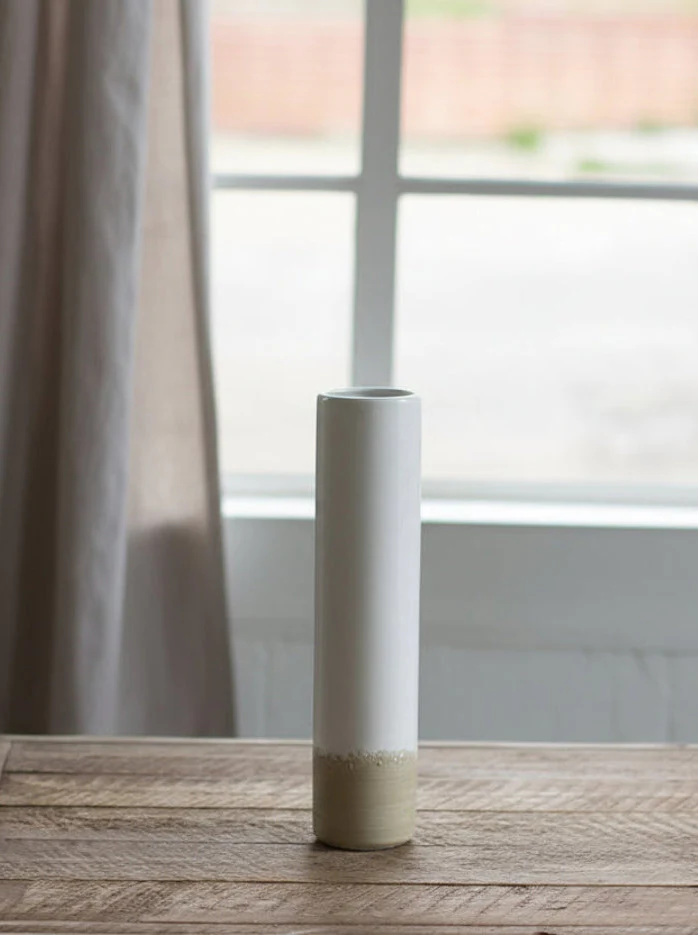 Kalalou - Ceramic Cylinder Bud Vase - Image 3