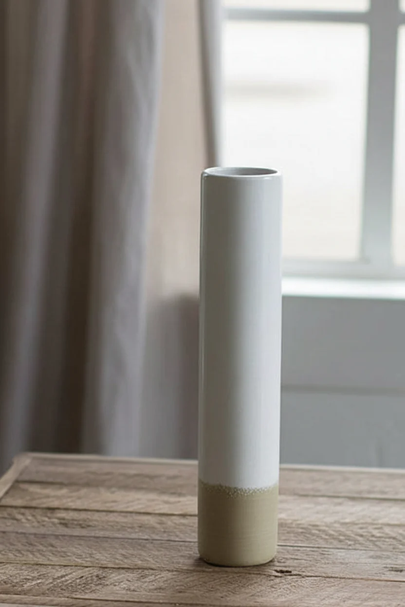 Kalalou - Ceramic Cylinder Bud Vase - Image 4