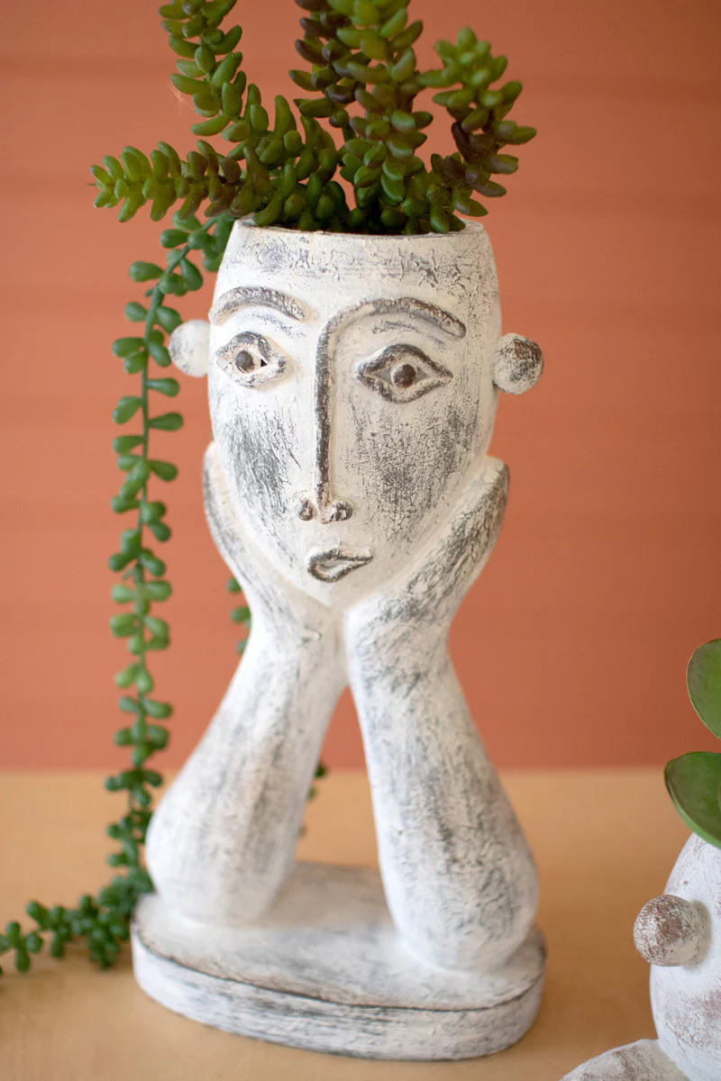 Kalalou - Ceramic Face Planter - Image 2