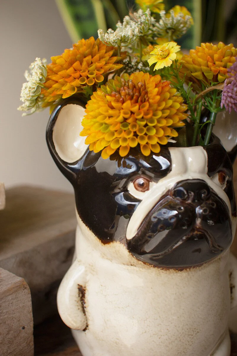 Kalalou - Ceramic French Bulldog Planter - Image 2