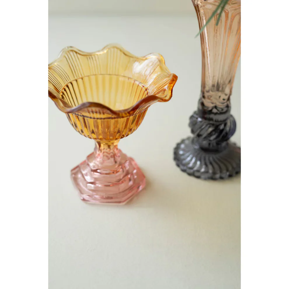 Kalalou - Colored Glass Vase - Image 2