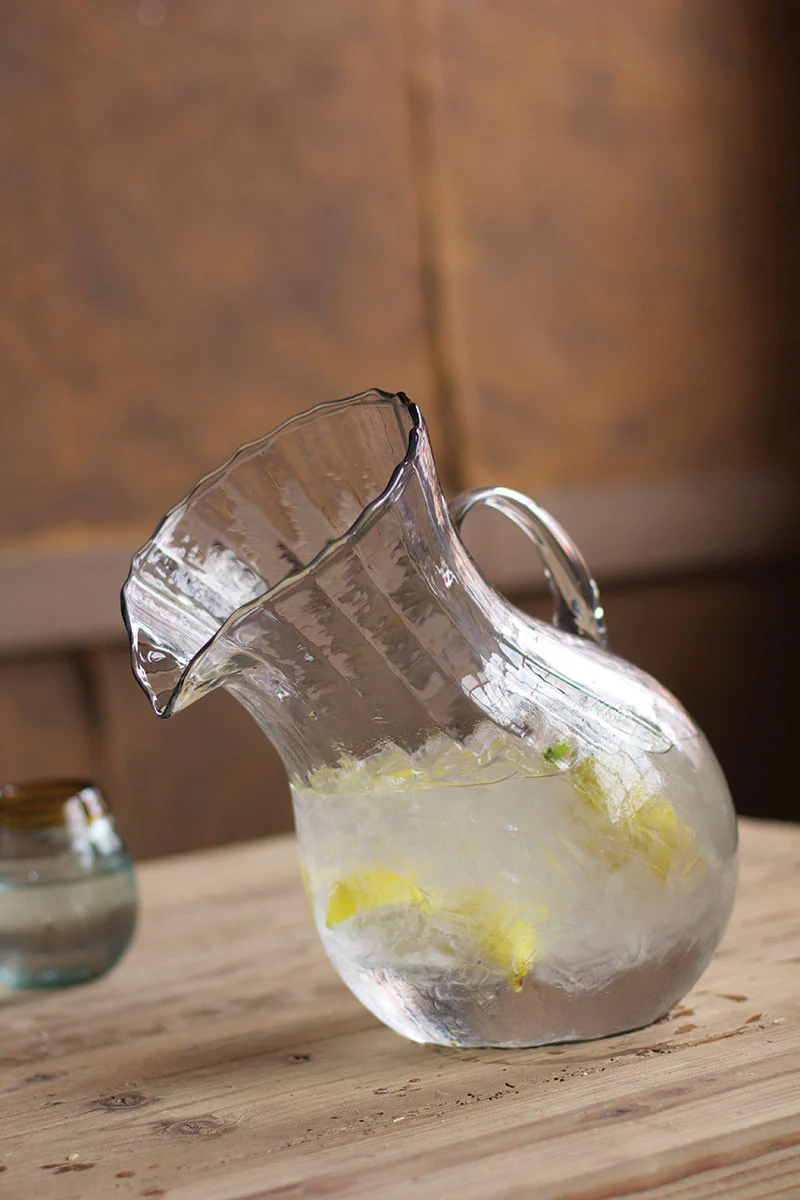 Kalalou - Ribbed Tilted Pitcher