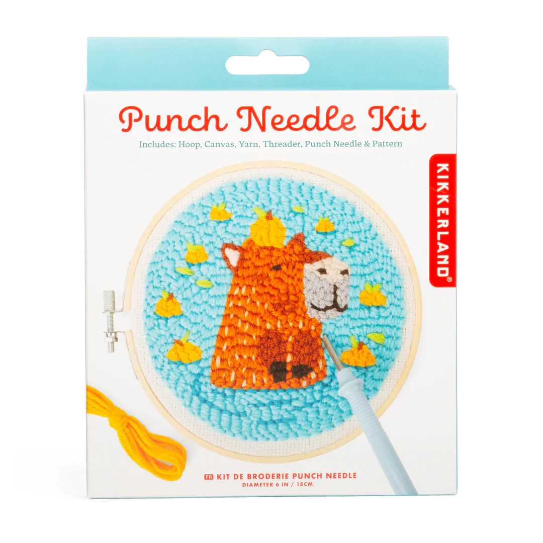 Kikkerland - Capybara Punch Needle Kit - Image 3