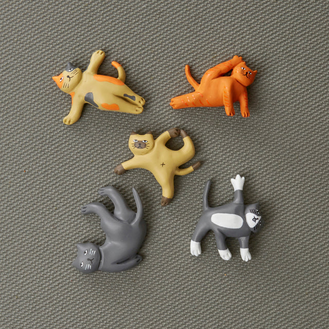 Kikkerland - Cat Yoga Magnets - Image 2