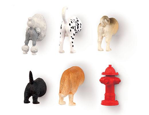 Kikkerland - Dog Butt Magnets, Set of 6