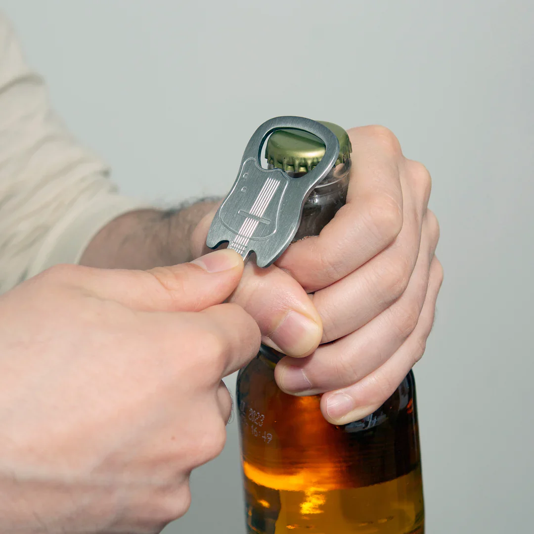 Kikkerland - Guitar Keychain Bottle Opener - Image 2
