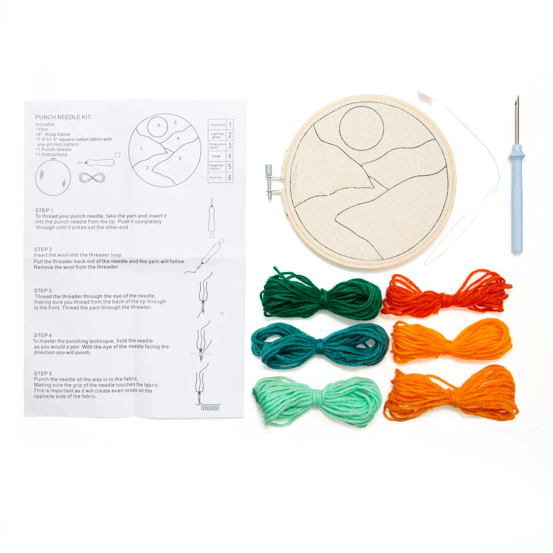 Kikkerland - Landscape Punch Needle Kit - Image 2