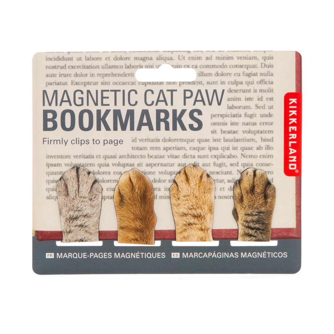Kikkerland - Magnetic Cat Paw Bookmarks