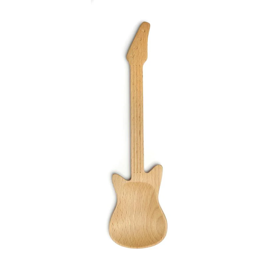 Kikkerland - Rockin' Wooden Kitchen Serving Spoon - Image 2
