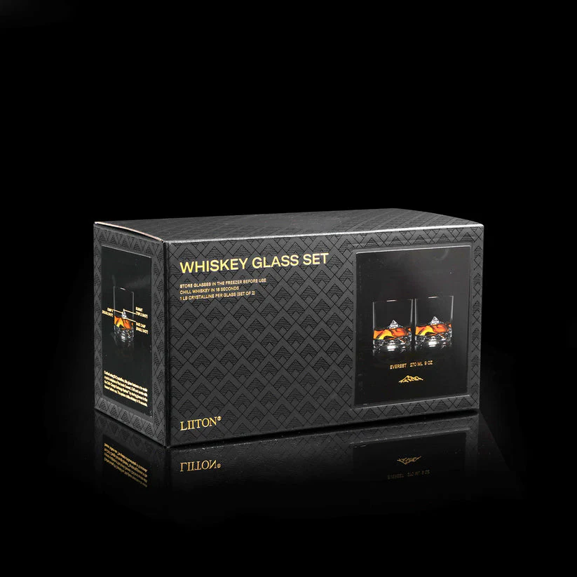 Liiton - Everest Crystal Whiskey Glasses, Set of 2 - Image 7