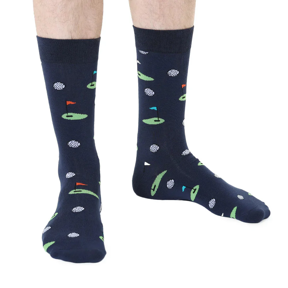 Living Royal - Men's Crew Socks, Golfing - Image 2