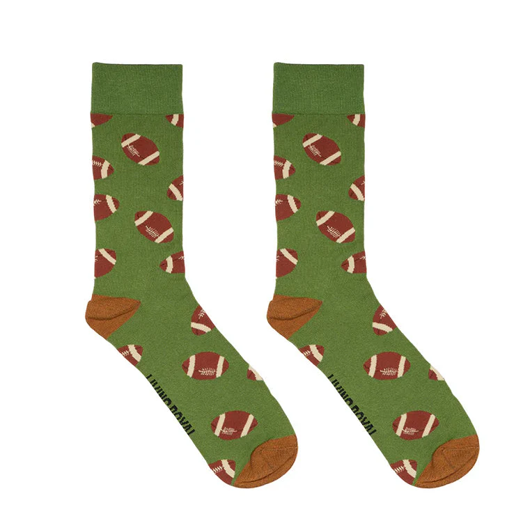 Living Royal - Men's Crew Socks, Football