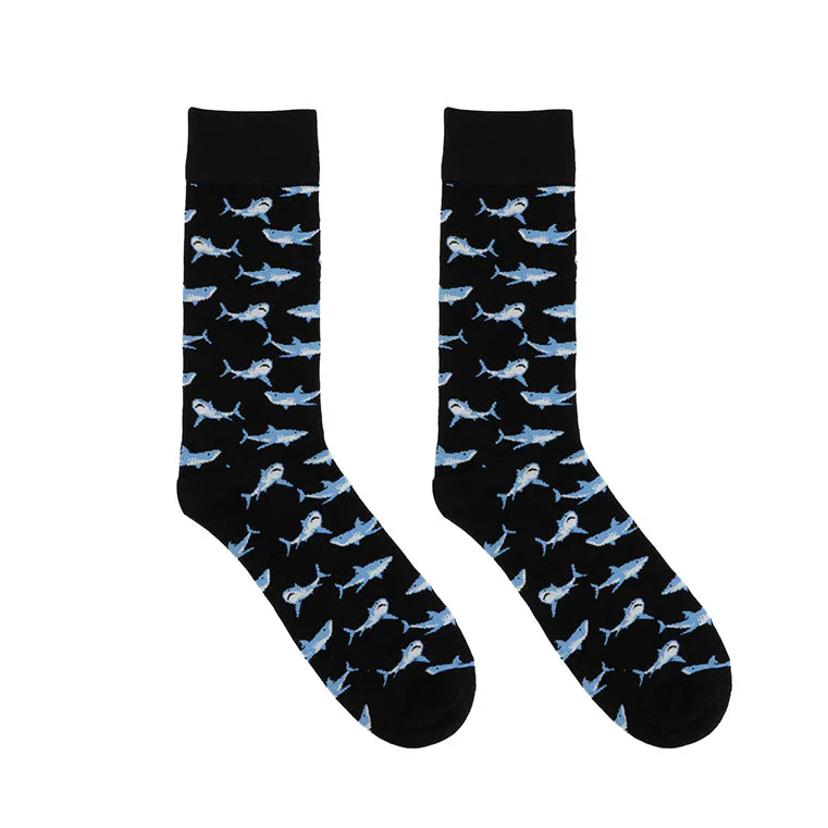 Living Royal - Men's Crew Socks, Shark