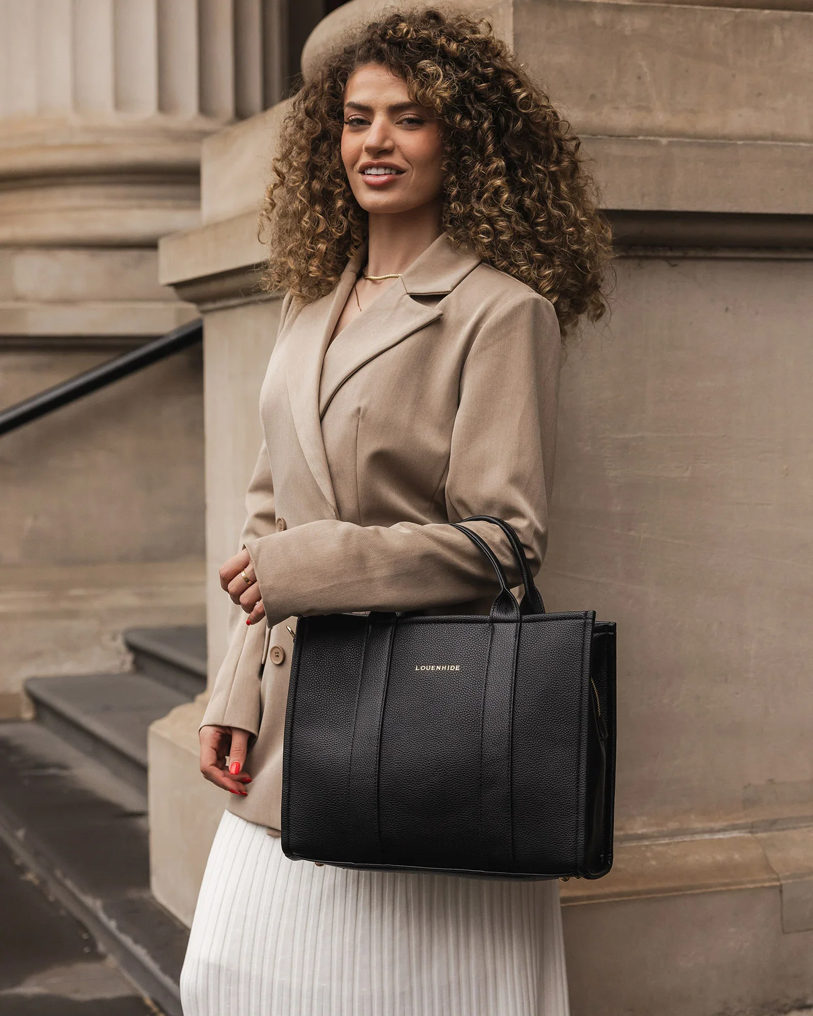 Louenhide - Manhattan Tote Bag, Black - Image 8