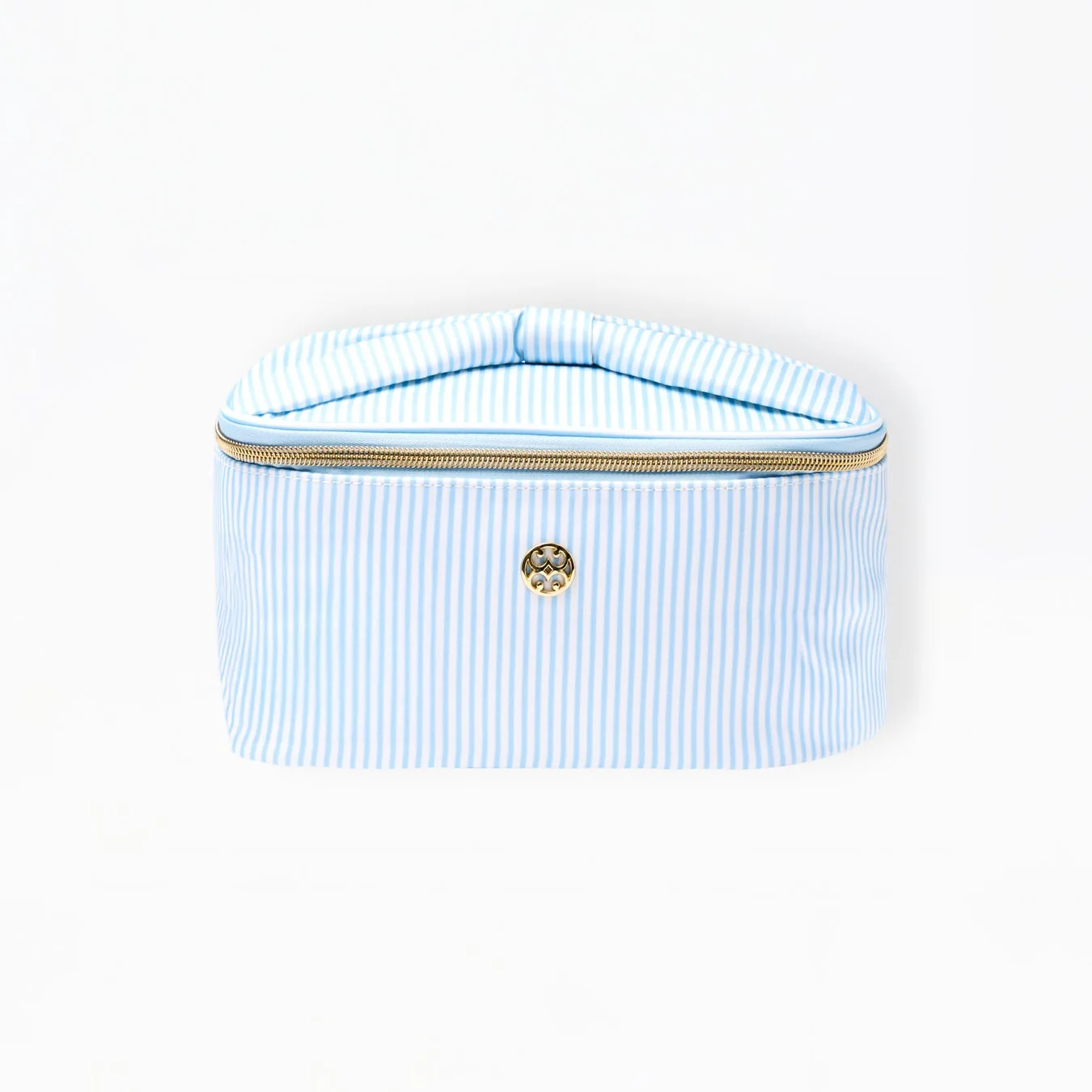 Mary Square - Kiss And Makeup Bag, Blue Stripe
