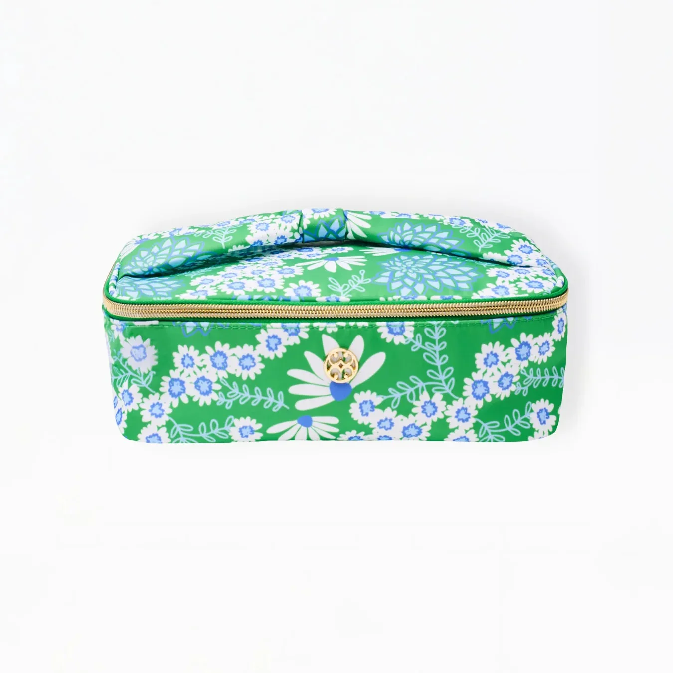 Mary Square - Make Me Blush Bag, Green Daisy Chain