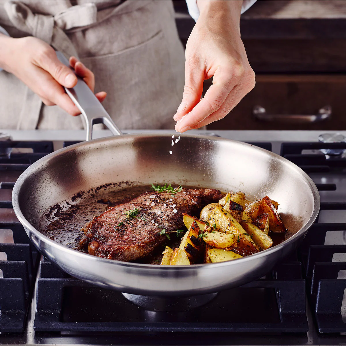 Merten & Storck - Stainless Steel Frypan, 8 Inch - Image 3