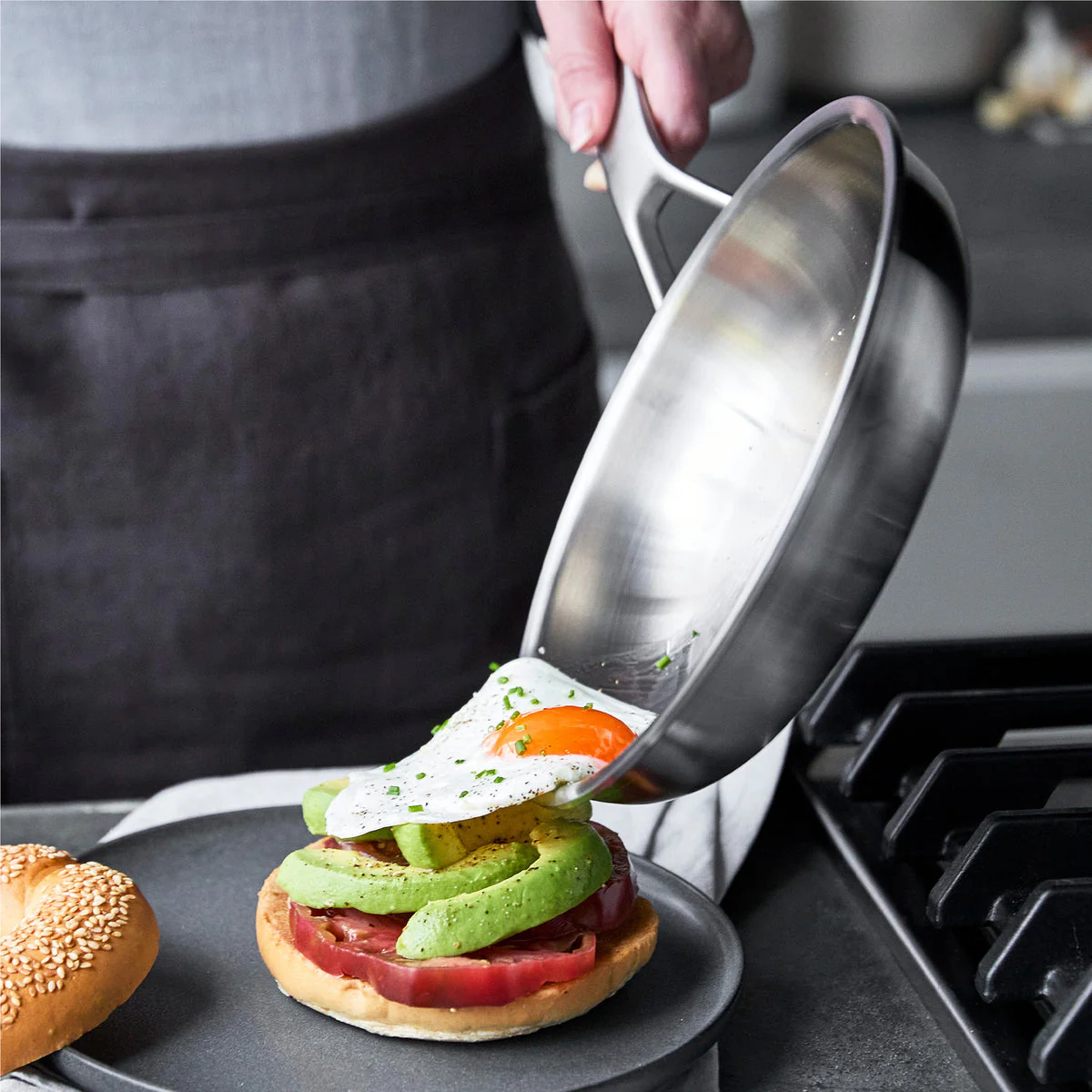 Merten & Storck - Stainless Steel Frypan, 8 Inch - Image 4
