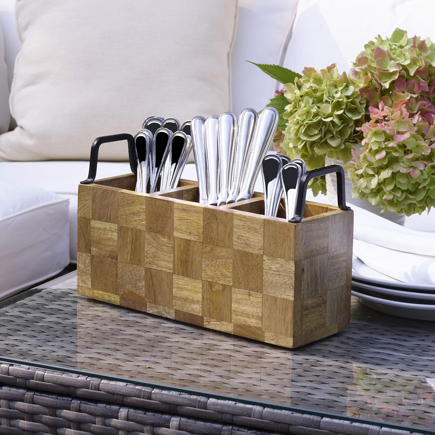 Mikasa - Avery Wooden Flatware Caddy - Image 3