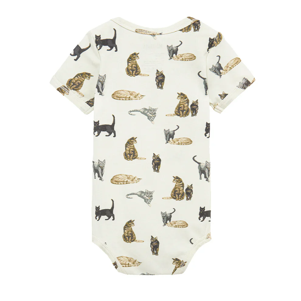 Milkbarn - Cotton One Piece, Cat - Image 2