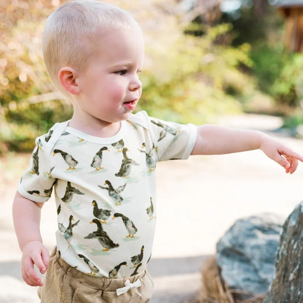 Milkbarn - Cotton One Piece, Duck - Image 3