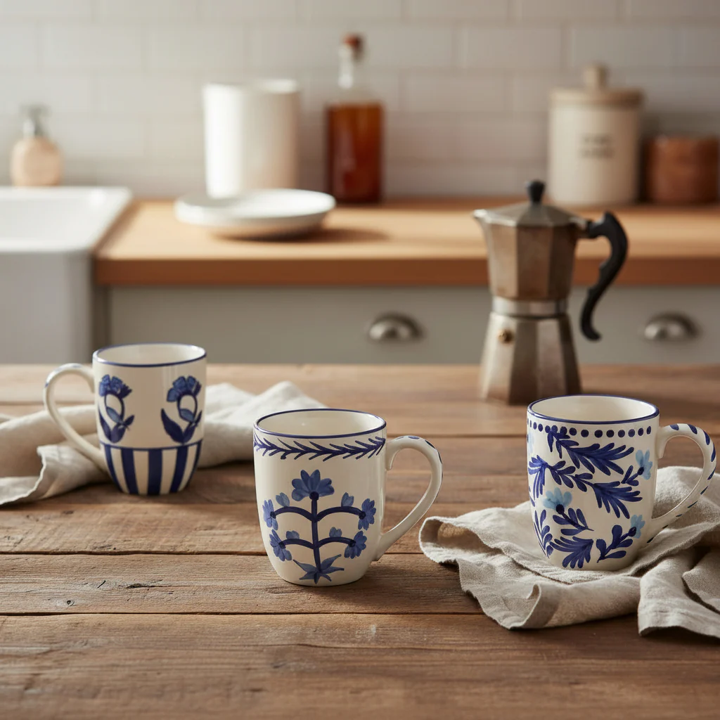 Mud Pie - Blue Flower Mug