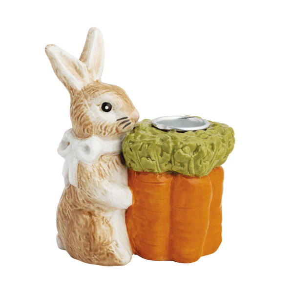 Mud Pie - Ceramic Bunny Taper Holder - Image 3
