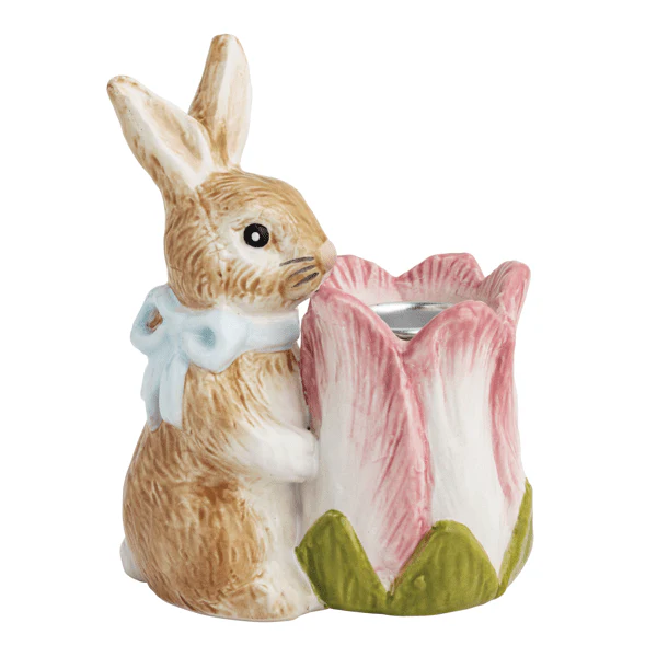 Mud Pie - Ceramic Bunny Taper Holder - Image 4