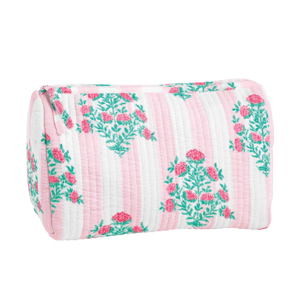 Mud Pie - Dahlia Block Print Carry-All Case - Image 4