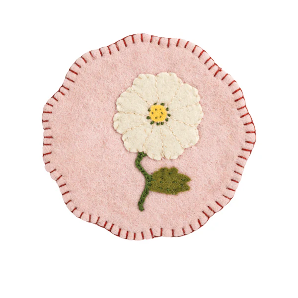 Mud Pie - Felted Floral Trivet - Image 3